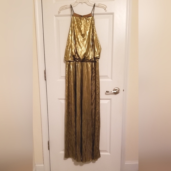 Addison Evenings Dress Metallic Gold - Picture 7 of 7